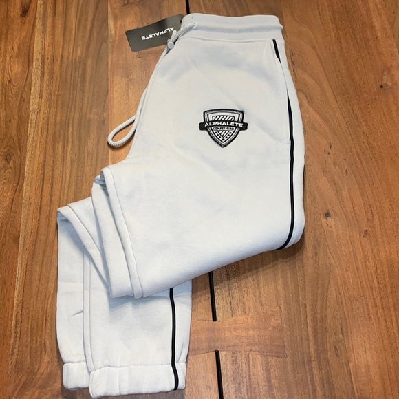 Alphalete Other - Alphalete Varsity Grey Mens Joggers Size Small NWT
